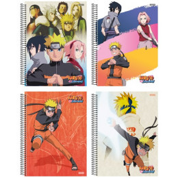 5 Cadernos Brochurão 96 Fls + Caderno Desenho Naruto Novo