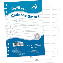 Refil Caderno Smart Colegial Branca 48 Fls Ref. 1832RE Dac